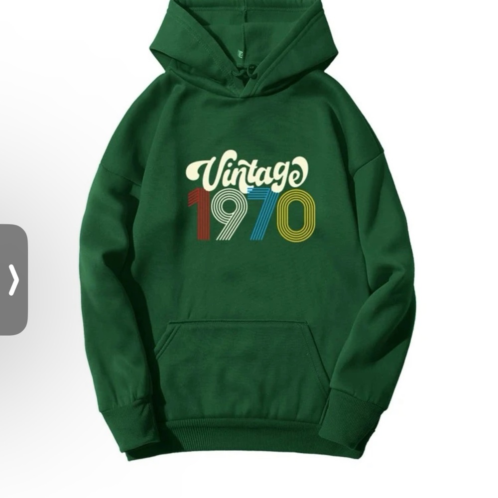 Letter graphic kangaroo pocket thermal lined hoodie